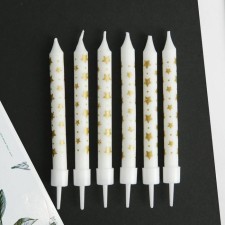 Свечи для торта «Birthday Candle», 6 шт., 9 х 15 см.