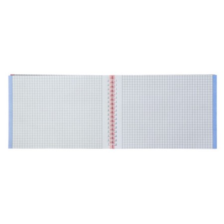 Notepad A5, 80 sheets, in a cage, on a crest, Metallic "Silver", Colored Cut, Bumwine Cover-2