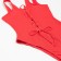 Swimsuit female mere minaku monophonic, red color, size 42