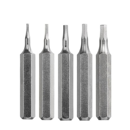 Bit KWB Micro, 28 mm, steel TQ60, HEX0.7/0.9/1.3/1.5/2, 5 pcs