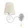 Bra "jam" 1x40W E14 white patinated 20x15x26 cm.