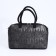 Sakvyazh Bag "Golden Rain" with lightning, external pocket, long belt, dark gray color