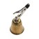 Namazu bell, with a metal clip "crocodile", brass