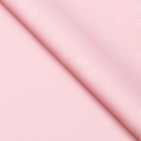 Flower film 57 cm x 10m, pink, 65 microns-3