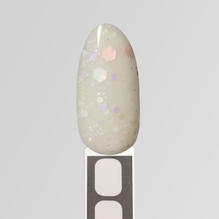Gel nail polish, Milk Glitter, 3 phase, 8ml, LED/UV, Transparent color (11)-10