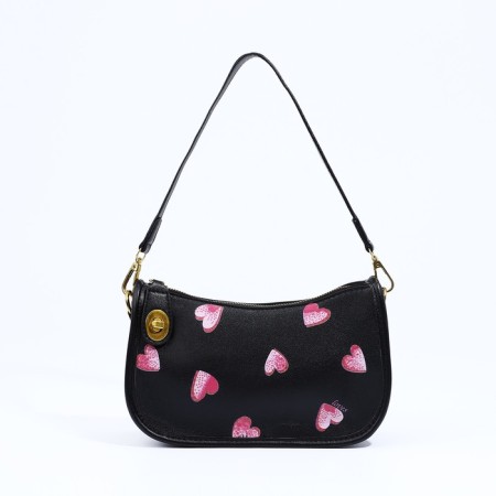 Bag-baget with a zipper, black color