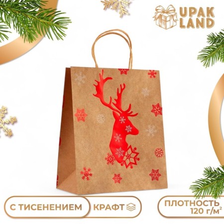 Tissing craft package, round handle, "deer" 33 x 25 x 12 cm, 120 g