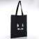 Bag Schoper "Cat", 35*0.5*40, print with sparkles, without lining, black