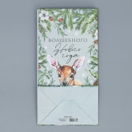 A package without the handles of the Magic New Year, deer, 10 x 19.5 x 7 cm, New Year-7