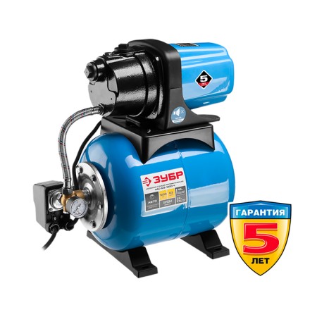 Pumping station "Zubr" master M3, automatic, 1200 W, 63 l/min, pressure 46m, tank 20 l, cast iron
