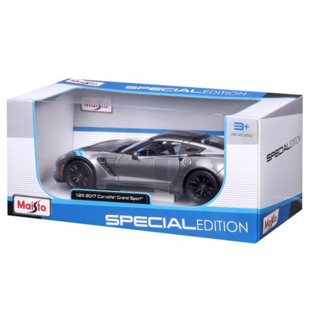 MASTO DIE-CAST 2017 Corvette Grand Sport, 1:24, silver color-12