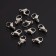 KARABIN COAD (set 10 pcs.), 12 × 7 mm, silver color