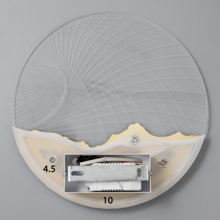 Bra "Planet" LED 20W 4000k gold 24x24x4 cm-6