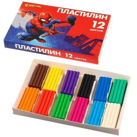 Plasticine 12 colors 180 g "Superhero", Spider-Man-6