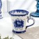 Mug "bell", 120 ml, 8 cm, gzhel, porcelain