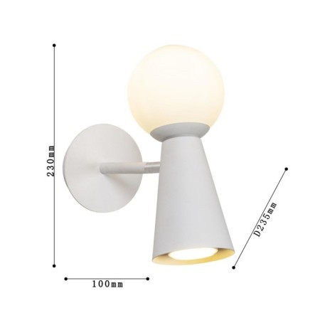 Wall lamp Gnomes 200 mm, 235 mm, G9LED+GU10 38W-2