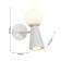 Wall lamp Gnomes 200 mm, 235 mm, G9LED+GU10 38W