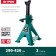 Safety stand Kraftool 43465-2, reinforced, with a pin, 290 - 420 mm, 2 t
