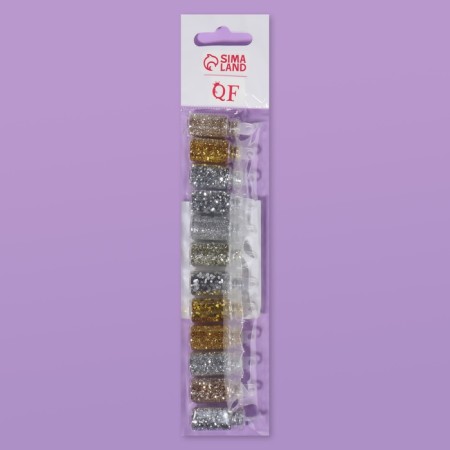 Sparkles for the decor "Starfall", 12 bottles, small/medium/large, multi -colored-2