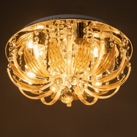 Emilia chandelier 7x40W E27 with a remote control, color chrome 41x41x19 cm-2