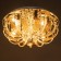 Emilia chandelier 7x40W E27 with a remote control, color chrome 41x41x19 cm