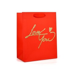 Laminated vertical “I love you”, glitter, ms, 18 × 23 × 10 cm