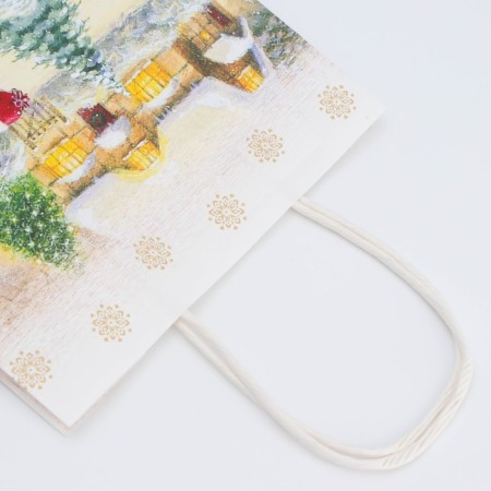 New Year. Package Paper Gift Craft "Childhood" 18 x 8 x 25 cm.-2
