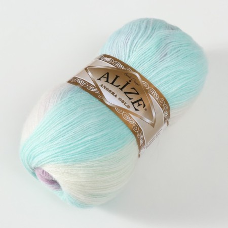 Yarn "Angora Gold Batik" 20% wool, 80% acrylic 550m/100g (6620)-1