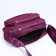Cross-Bodi Bag with zipper, external pocket, purple color