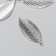 Decor for creativity Metal "Skeletted sheet" silver G345B517 5x2.2 cm