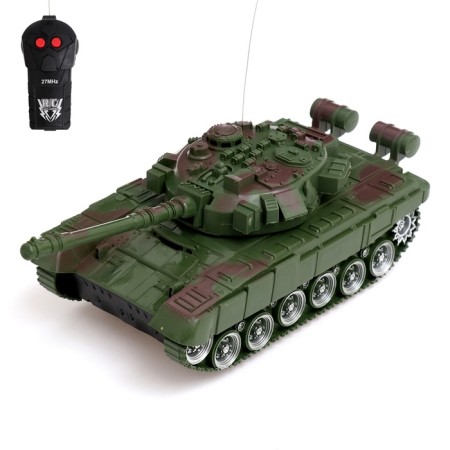 Radio -controlled “Victory” tank, works on batteries, green color