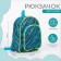 Baby backpack, lightning department, external pocket, blue color