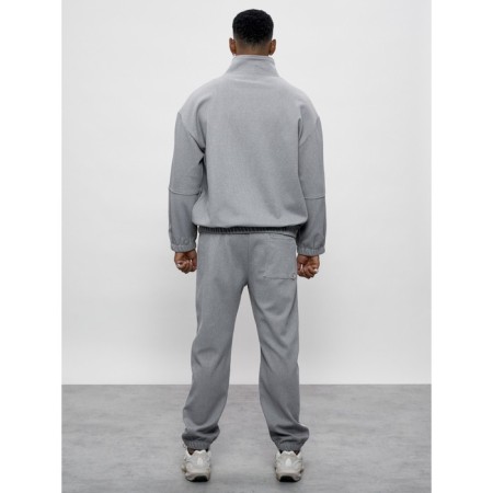 Male tracksuit, size 56, gray color-6