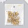 Glass beads 6/0-15/0 "Assorted gold and silver" d = 1.5-4 mm, nr 10g