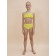 Bathing suit for girls, height 116-122 cm, lime color