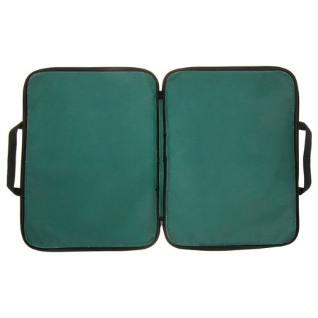 Folder for drawings and drawings A3, 470 x 350 x 20 mm, handles, textile, calligrata standard, green, density 600d-3