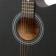 Set of guitarist premium, black: acoustic guitar, capodaster, strings