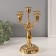 Summary Metal for 5 candles "Classic with curls" D-2 cm 12x18.5x28 cm
