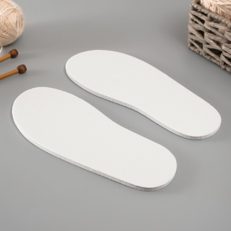 Sole for knitting shoes "Eva" Size "45", thickness 7 (± 0.5) mm, white-2