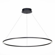 Suspension lamp ST LUCE. ST605.443.46. 1x46 W, LED, 4000K, 2990 LM, 80x80 cm, black color