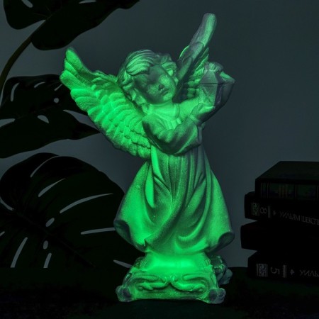 Luminous figure "Angel with a lantern" 23x14x38cm