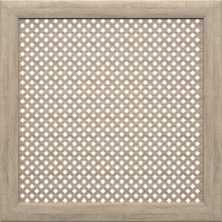 Screen for radiator, Gloria, oak vintage, 60x60 cm