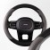 SkyWay Crome-3 braid braid, black and gray, eco-leather