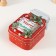 Casket Metal "Bank with candy" red 15.5x10x5.5 cm