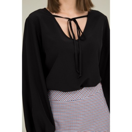 Female blouse, size 50, black color 60606-2
