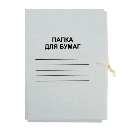 Calligrata ties folder with ties, unlawed cardboard, 370 g/m2, white, up to 200 liters-2