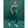 Sports women's leggings, size XS, emerald color