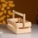 Wooden Kashpo 24.5 × 13.5 × 9 cm "Two Light", two -string, natural give beautifully