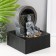 The desktop fountain from the network, backlight "Mediting Buddha" gray 18x18x24 cm