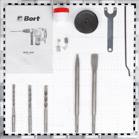 Perforator Bort BHD-1500, 1300 W, SDS+, 6.5 J, 3 modes, 3800 beats/min, speed adjustment 48144-11